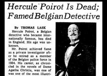 Η νεκρολογία του Ηρακλή Πουαρό (The New York Times, 6-8-1975)
